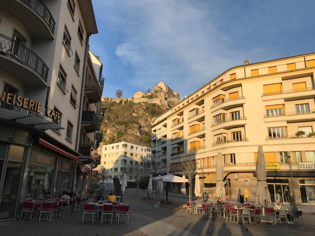 Apartment Sion Center Bagian luar foto
